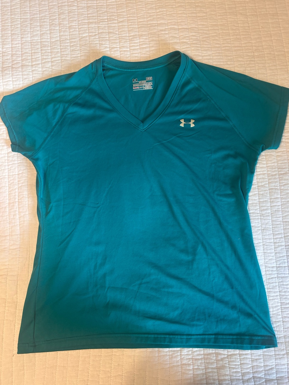 LG Teal V-Neck Performance Polo